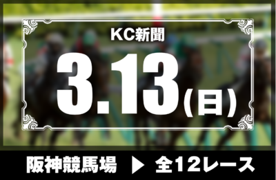 3/13(日)阪神競馬『KC新聞』全12レース