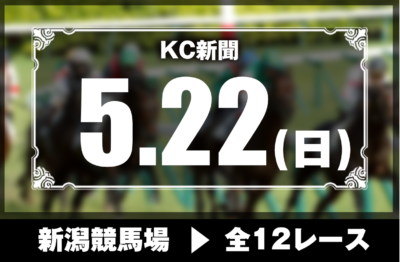 5/22(日)新潟競馬『KC新聞』全12レース
