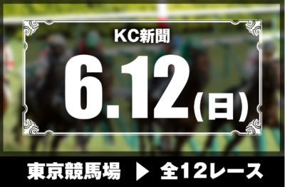 6/12(日)東京競馬『KC新聞』全12レース