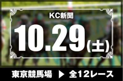 10/29(土)東京競馬『KC新聞』全12レース